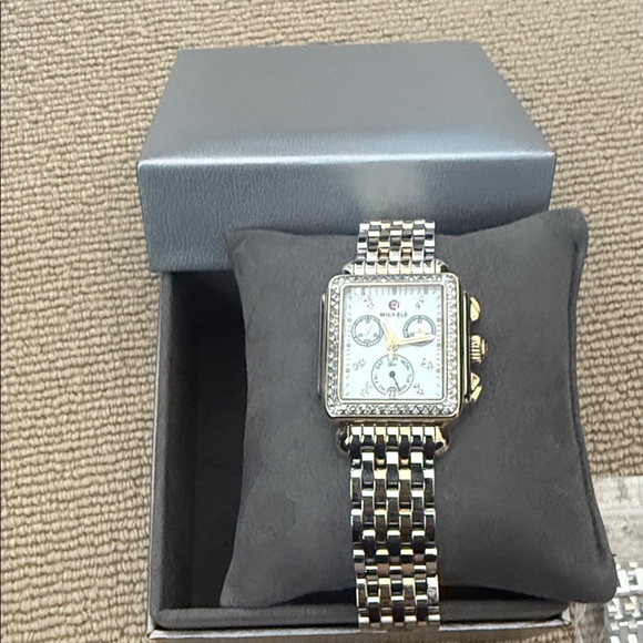 Michele Deco Diamond Chronograph Watch - Picture 2 of 8